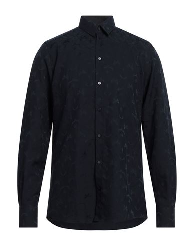 Dolce & Gabbana Man Shirt Navy Blue Size 15 ¾ Silk