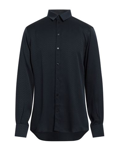 Shop Dolce & Gabbana Man Shirt Navy Blue Size 16 ½ Silk
