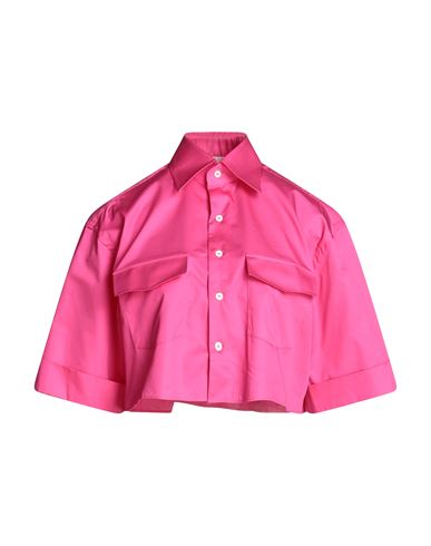Woera Woman Shirt Fuchsia Size 2 Cotton In Pink
