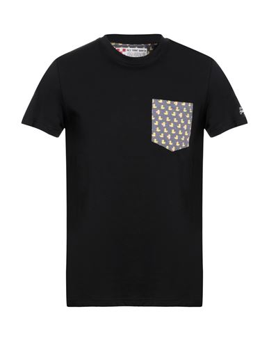 Mc2 Saint Barth Man T-shirt Black Size S Cotton