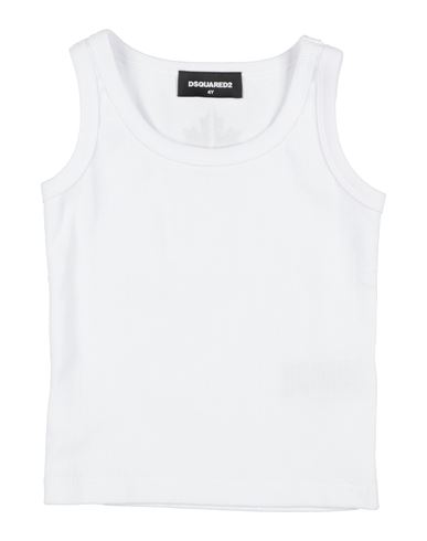 Dsquared2 Toddler Girl T-shirt White Size 6 Cotton, Elastane In White