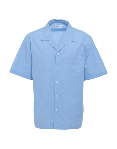 Universal Works Man Shirt Light Blue Size Xl Cotton