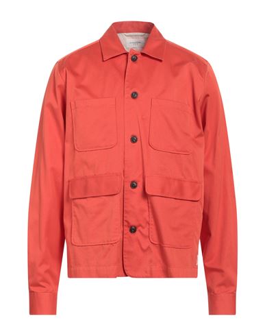 Tintoria Mattei 954 Man Shirt Rust Size Xl Cotton In Red