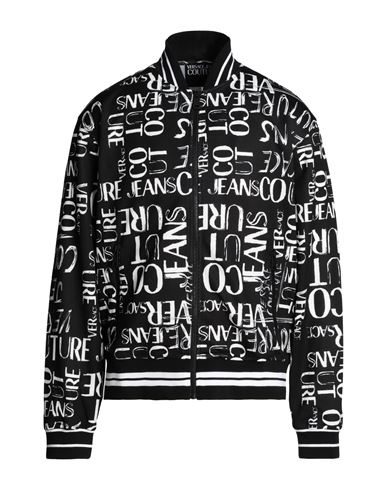 Versace Jeans Couture Man Sweatshirt Black Size Xxl Polyester