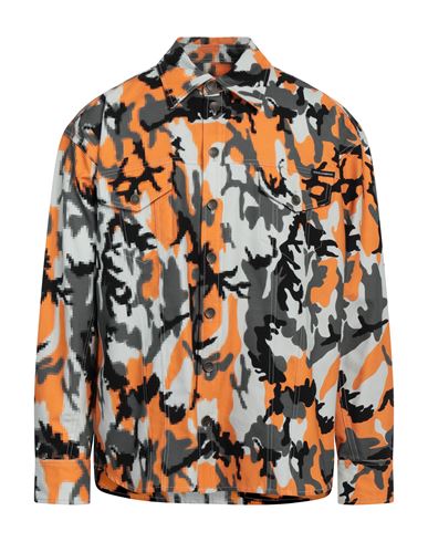 Dolce & Gabbana Man Shirt Orange Size 17 ½ Cotton