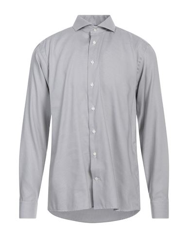 Eton Man Shirt Light Grey Size 17 Cotton