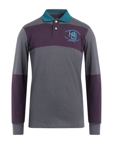 Shop Harmont & Blaine Man Polo Shirt Purple Size 3xl Cotton