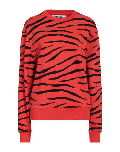 Shop Gaïa Gaïa Woman Sweatshirt Red Size M Cotton
