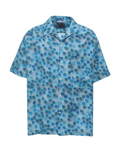 Destin Man Shirt Light Blue Size L Cotton