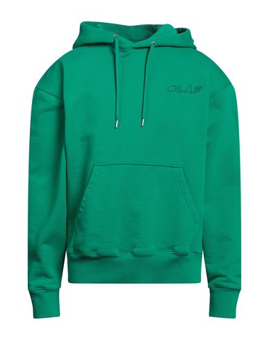 Olaf Hussein Man Sweatshirt Green Size M Cotton