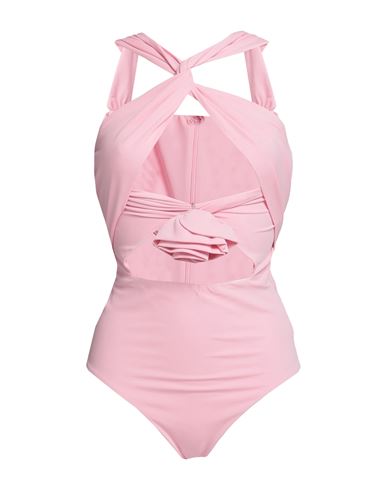 Shop Magda Butrym Woman Bodysuit Pink Size 6 Viscose, Elastane