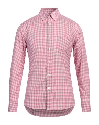 Dunhill Man Shirt Red Size S Cotton In Pink