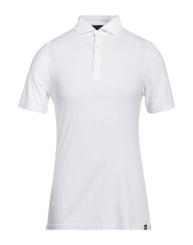 Lardini Man Polo Shirt White Size 38 Cotton