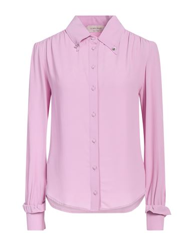 Anna Molinari Woman Shirt Pink Size 4 Acetate, Silk