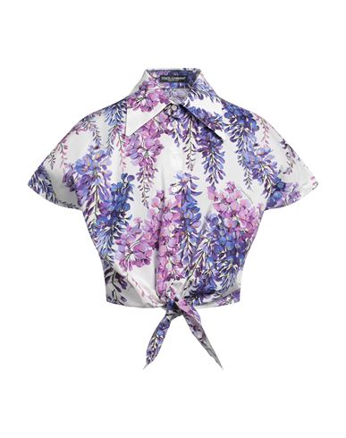 Dolce & Gabbana Woman Shirt Purple Size 8 Cotton