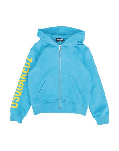 Dsquared2 Toddler Boy Sweatshirt Azure Size 6 Cotton In Blue