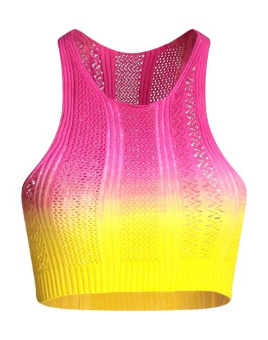Agr Ombré-effect Cropped Tank Top In Pink