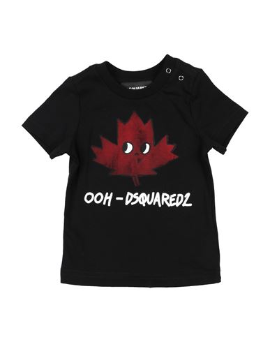 Dsquared2 Newborn T-shirt Black Size 3 Cotton In Black