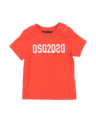 Dsquared2 Newborn T-shirt Mandarin Size 3 Cotton In Mandarin