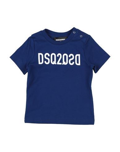 Dsquared2 Newborn T-shirt Navy Blue Size 3 Cotton In Navy Blue