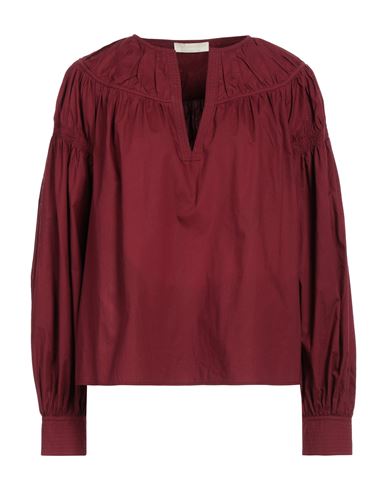 Ulla Johnson Woman Top Burgundy Size 6 Cotton In Red
