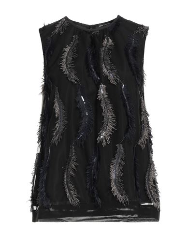 Shop Ana Alcazar Woman Top Black Size 10 Polyester, Polyamide