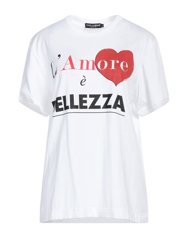 Dolce & Gabbana Woman T-shirt White Size S Cotton
