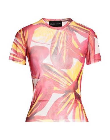 Louisa Ballou Woman T-shirt Fuchsia Size Xs Polyester, Elastane In Pink