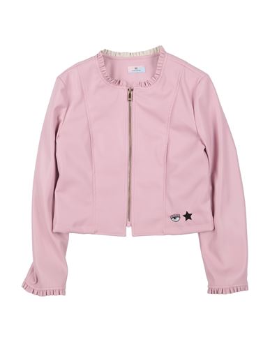 Chiara Ferragni Toddler Girl Jacket Pink Size 6 Polyester, Polyurethane Resin In Pink