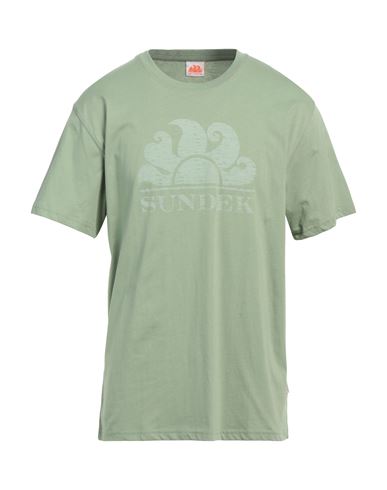 Sundek Man T-shirt Military Green Size Xl Cotton