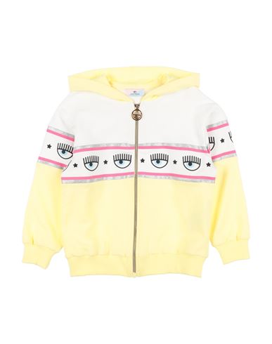 Shop Chiara Ferragni Toddler Girl Sweatshirt Yellow Size 6 Cotton, Elastane