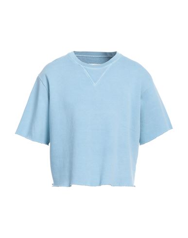 Maison Margiela Man Sweatshirt Azure Size L Cotton In Blue