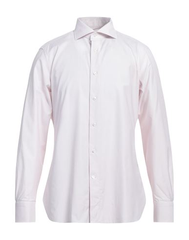 Shop Zegna Man Shirt Light Pink Size 17 Cotton