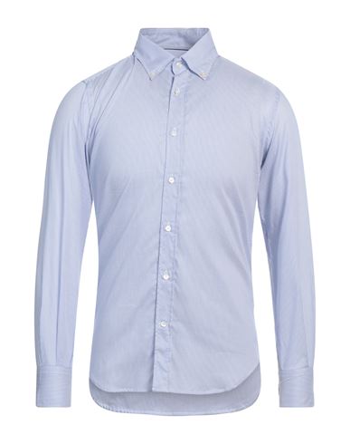 Brooksfield Man Shirt Sky Blue Size 15 Cotton