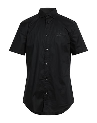 Armani Exchange Man Shirt Black Size S Cotton, Elastane