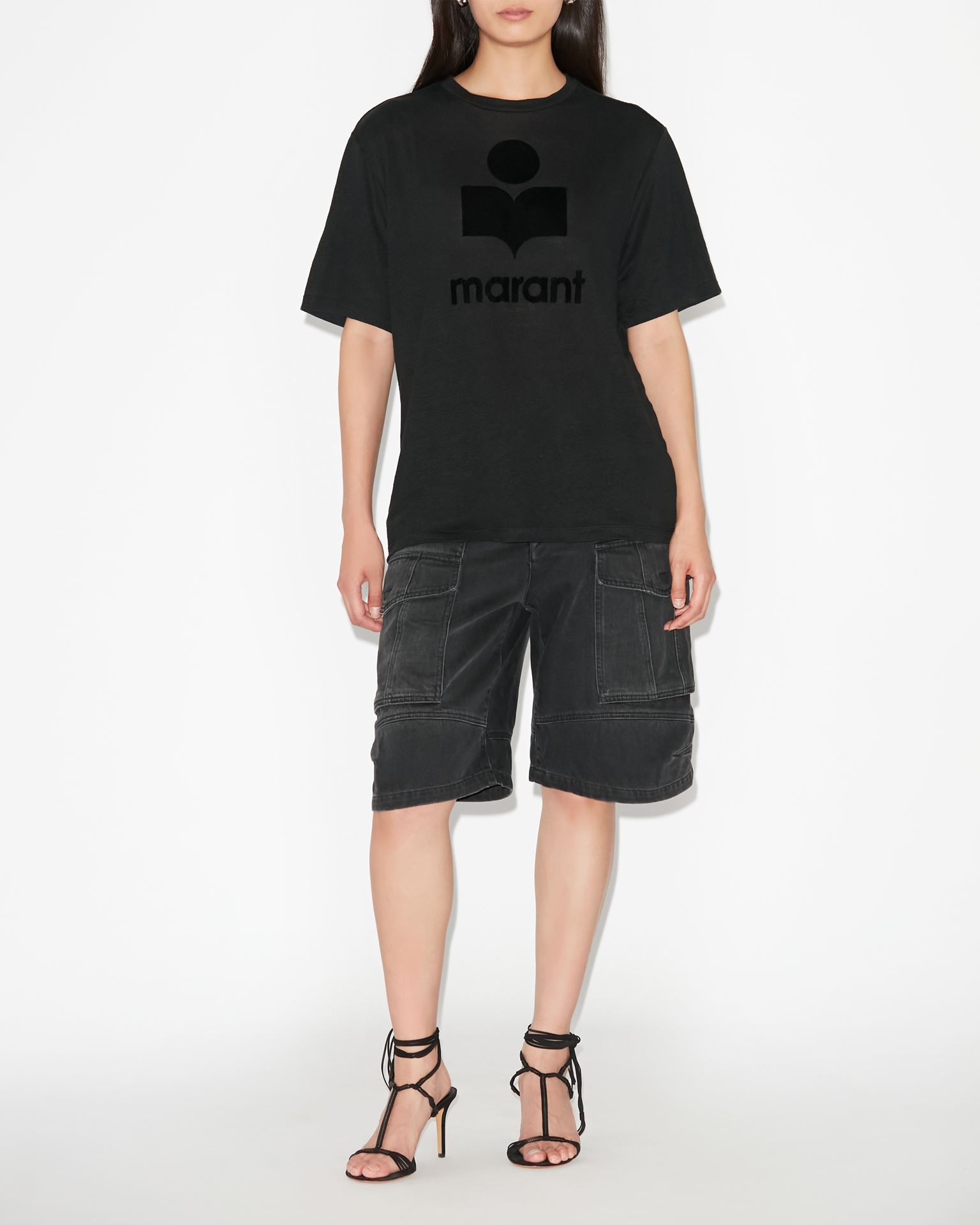 Isabel Marant Marant Étoile, Zewel Logo Tee-shirt - Women - Black