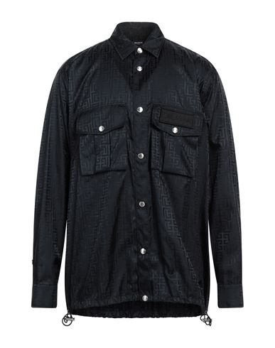 Balmain Man Shirt Black Size 40 Polyamide, Polyester