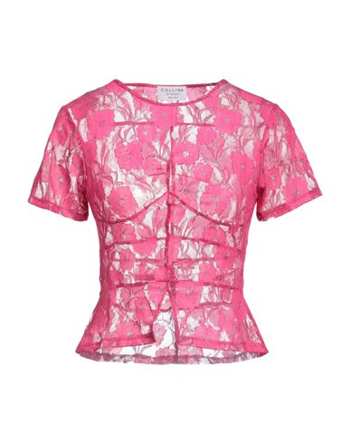 Shop Collina Strada Woman Top Fuchsia Size M Polyester, Elastane In Pink