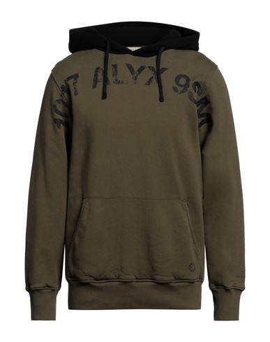 Alyx 1017  9sm Man Sweatshirt Military Green Size Xl Cotton, Elastane