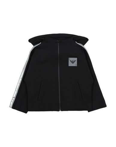 Shop Emporio Armani Toddler Girl Sweatshirt Black Size 6 Cotton
