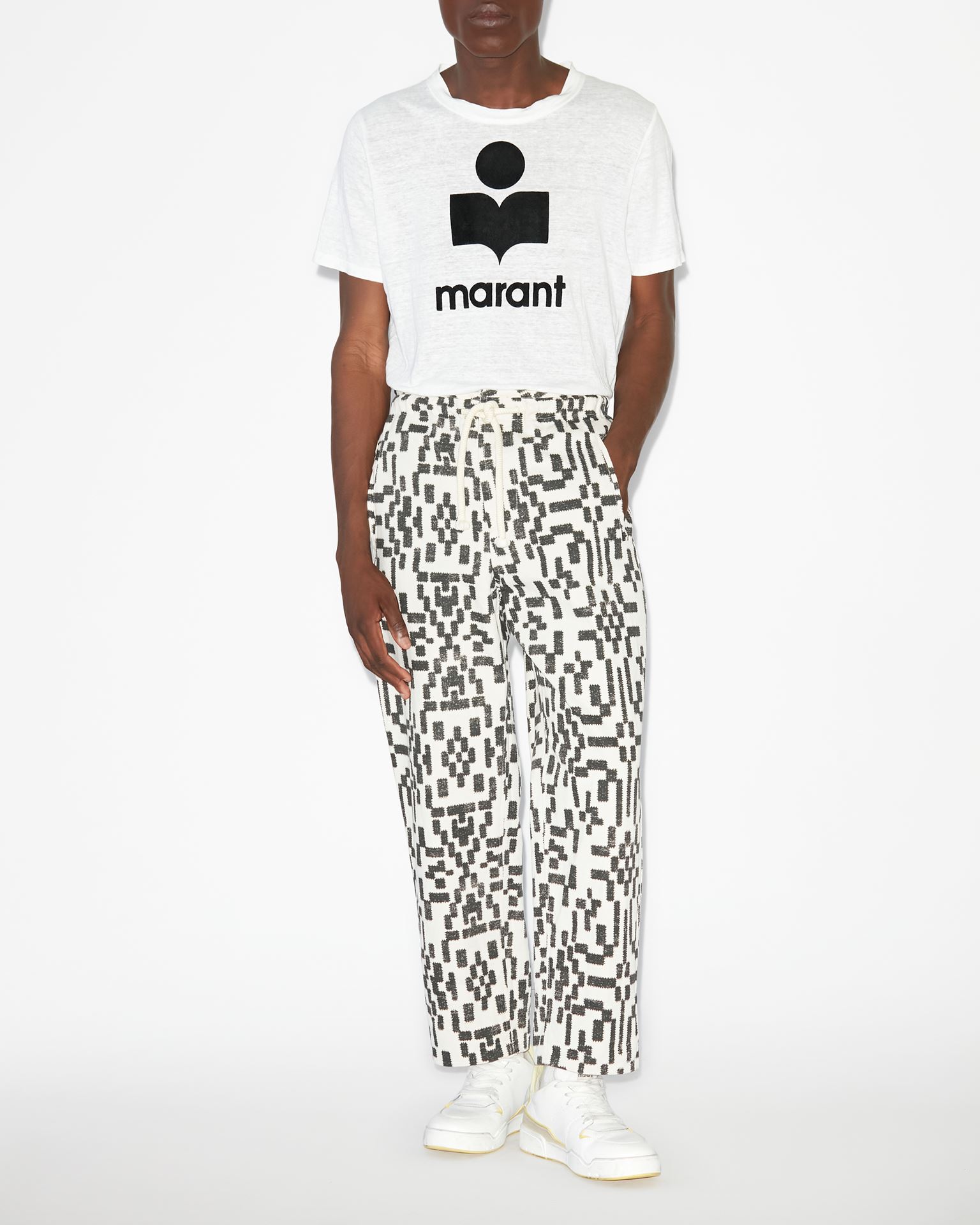 Isabel Marant, Tee-shirt A Logo Karman - Homme - Blanc