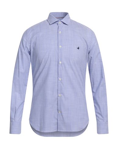 Shop Brooksfield Man Shirt Light Blue Size 15 ½ Cotton, Elastane