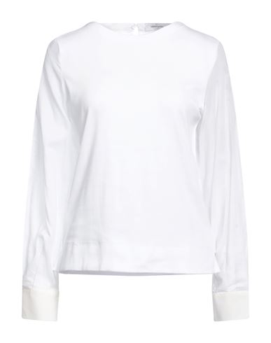 Shop Gran Sasso Woman T-shirt White Size 12 Cotton, Elastane, Silk