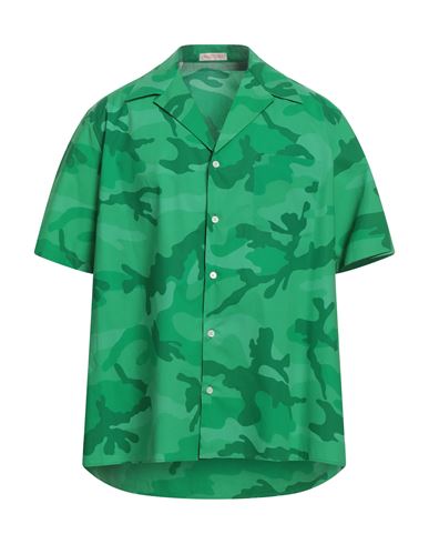 Valentino Garavani Man Shirt Green Size 40 Cotton