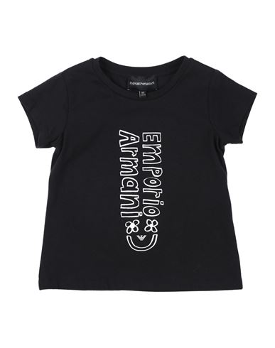 Shop Emporio Armani Toddler Girl T-shirt Navy Blue Size 7 Cotton, Elastane