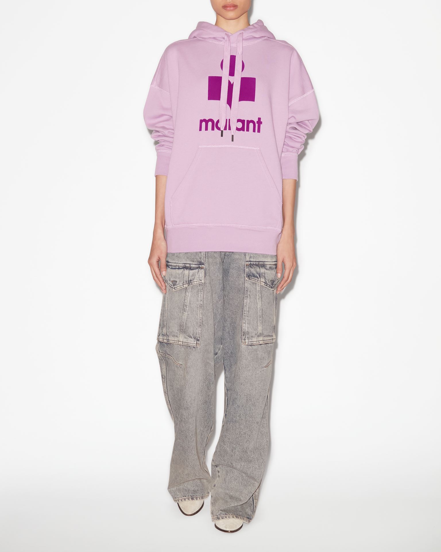 Isabel Marant Marant Étoile, Mansel Oversized Hoodie Sweatshirt - Women - Pink
