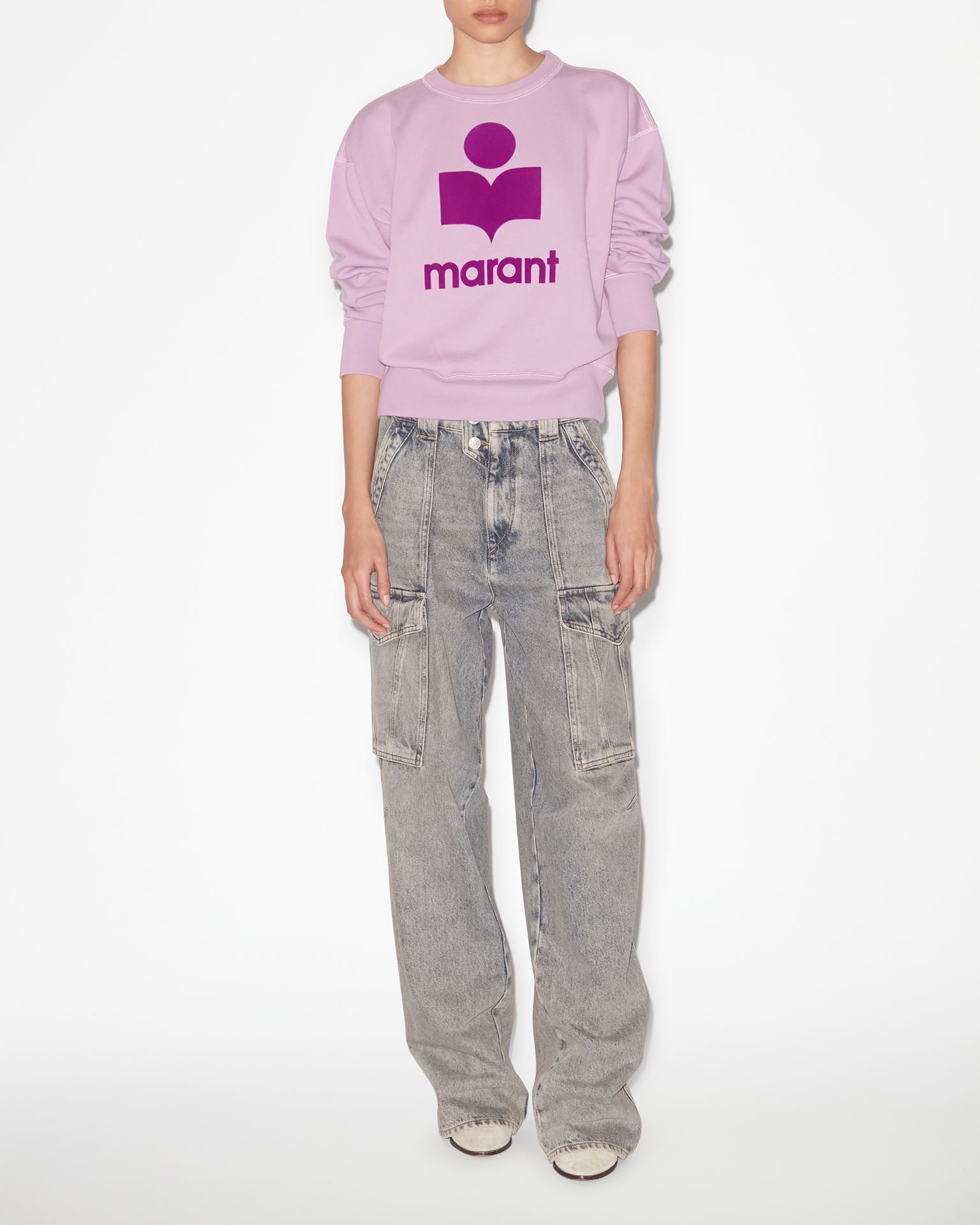 Isabel Marant Marant Étoile, Mobyli Logo Sweatshirt - Donna - Rosa