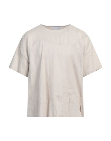 C.9.3 Man T-shirt Beige Size Xl Linen