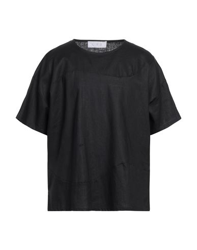 C.9.3 Man T-shirt Black Size Xl Linen