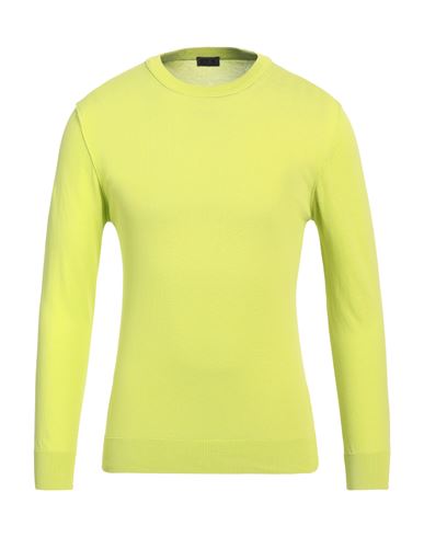 Blauer Man Sweater Acid Green Size S Cotton In Yellow